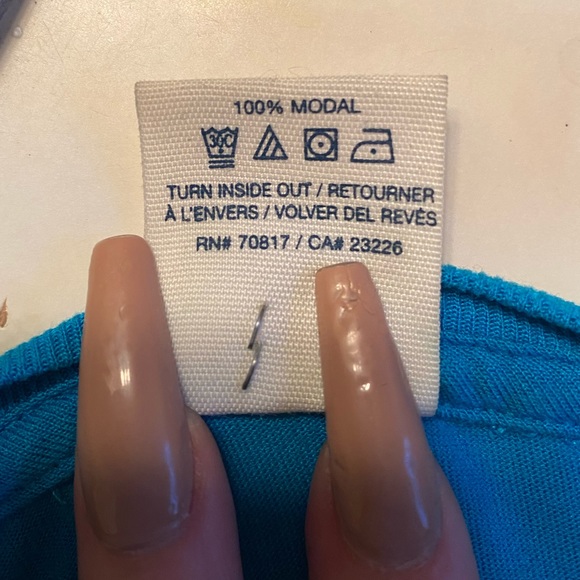 PINK Victorias Secret Blue Quarter Sleeve Jersey - Picture 4 of 4